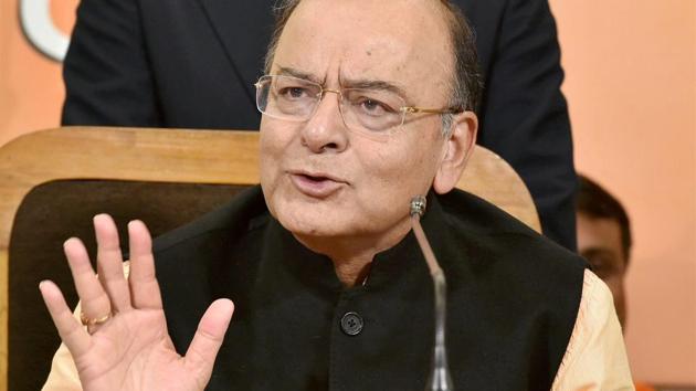 Union Finance Minister and senior BJP leader Arun Jaitley addressing a press conference at the party office in Lucknow on Tuesday. (PTI) Union Finance Minister and senior BJP leader Arun Jaitley addressing a press conference at the party office in Lucknow on Tuesday. (PTI)