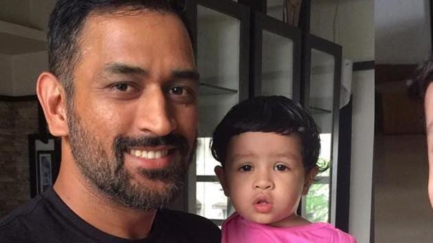MS Dhoni, former Indian cricket team captain, with daughter Ziva.(Instagram)