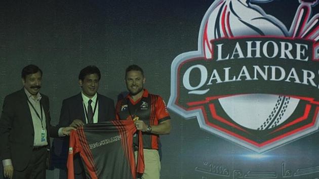 Former New Zealand captain Brendon McCullum (right), who plays for Lahore Qalandars, is one of the 30 foreign players drafted in by the five franchises in the second edition of Pakistan Super League (PSL) this year. (AFP/Getty Images) Former New Zealand captain Brendon McCullum (right), who plays for Lahore Qalandars, is one of the 30 foreign players drafted in by the five franchises in the second edition of Pakistan Super League (PSL) this year. (AFP/Getty Images)