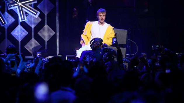 “Namaste India. See you on May 10th at DY Patil Stadium,” said the exuberant message from Justin Bieber, confirming his arrival exclusively to Hindustan Times. (REUTERS)