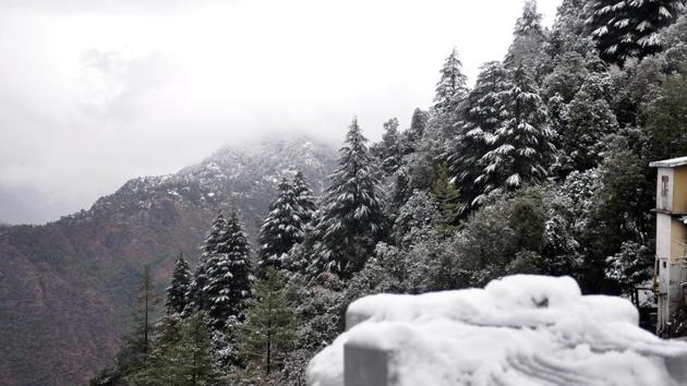 There were 479 polling stations in the hill state of Uttarakhand that fell in snow-covered areas.(HT File)