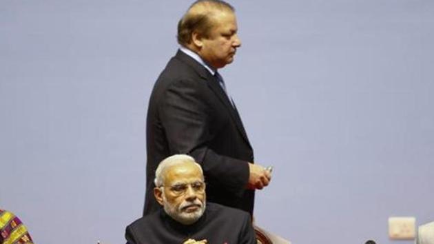 Prime Minister Narendra Modi and Pakistan's Prime Minister Nawaz Sharif (standing) at the opening session of 18th SAARC summit in Kathmandu in November, 2014. Pakistan has decided to boycott a key meeting of South Asian Speakers in an apparent tit-for-tat over India’s refusal to attend a Saarc summit in Islamabad in November last year that got axed after many other member countries too pulled out.(REUTERS file) Prime Minister Narendra Modi and Pakistan's Prime Minister Nawaz Sharif (standing) at the opening session of 18th SAARC summit in Kathmandu in November, 2014. Pakistan has decided to boycott a key meeting of South Asian Speakers in an apparent tit-for-tat over India’s refusal to attend a Saarc summit in Islamabad in November last year that got axed after many other member countries too pulled out.(REUTERS file)