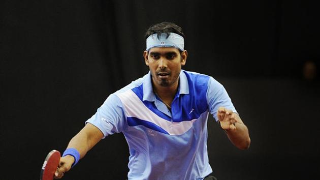Seasoned India player Achanta Sharath Kamal entered the men’s singles pre-quarters in the ITTF World Tour event in New Delhi on Thursday.(Getty Images) Seasoned India player Achanta Sharath Kamal entered the men’s singles pre-quarters in the ITTF World Tour event in New Delhi on Thursday.(Getty Images)