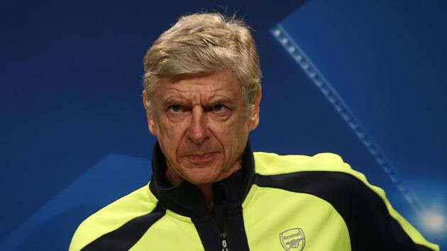 Arsenal manager Arsene Wenger during a press conference on Tuesday. (REUTERS) Arsenal manager Arsene Wenger during a press conference on Tuesday. (REUTERS)