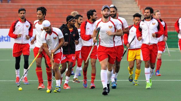 Ranchi Rays are currently third in the Hockey India League points table with 18 points from eight matches.(HT Photo) Ranchi Rays are currently third in the Hockey India League points table with 18 points from eight matches.(HT Photo)