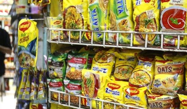 File photo of packets of Nestle's Maggi instant noodles at a shop.(Reuters)