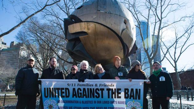 Protesters hold a rally against President Donald Trump's executive order travel ban. (AFP Photo) Protesters hold a rally against President Donald Trump's executive order travel ban. (AFP Photo)