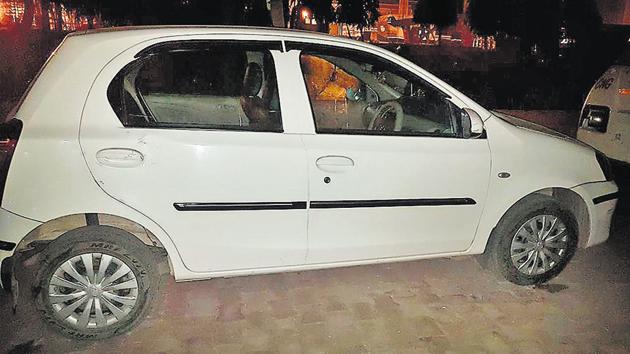 The boy came under the tyres of the speeding car and his head was crushed.(HT Photo)