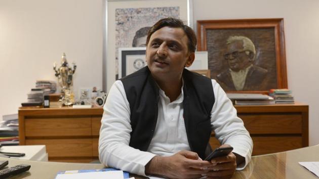 Uttar Pradesh chief minister Akhilesh Yadav and his MP wife Dimple Yadav (not in the photo) participated in a Facebook Live session with HT in Lucknow on Thursday. (Ashok Dutta / HT Photo) Uttar Pradesh chief minister Akhilesh Yadav and his MP wife Dimple Yadav (not in the photo) participated in a Facebook Live session with HT in Lucknow on Thursday. (Ashok Dutta / HT Photo)