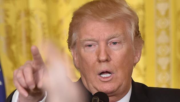 US President Donald Trump speaks during a press conference on February 16 at the White House in Washington, DC. (AFP Photo) US President Donald Trump speaks during a press conference on February 16 at the White House in Washington, DC. (AFP Photo)