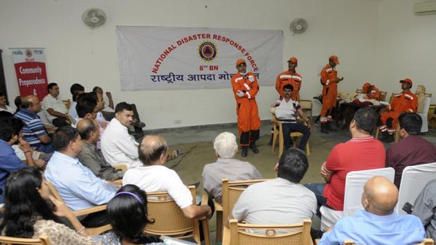 The drill is part of the district administration’s plan to strengthen the city’s disaster management capability.(Sunil Ghosh/HT Representative Picture)