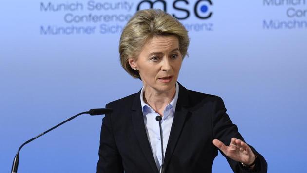 German minister of defense Ursula von der Leyen at the 53rd Munich Security Conference (MSC) at the Bayerischer Hof hotel in Munich, southern Germany, on February 17, 2017. (AFP Photo) German minister of defense Ursula von der Leyen at the 53rd Munich Security Conference (MSC) at the Bayerischer Hof hotel in Munich, southern Germany, on February 17, 2017. (AFP Photo)