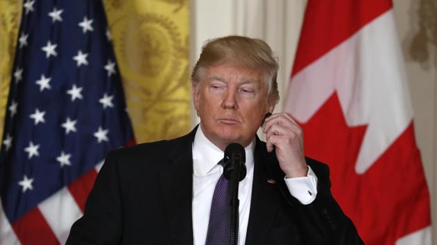 President Donald Trump at news conference in the East Room of the White House in Washington, on February 13, 2017. (AP File Photo) President Donald Trump at news conference in the East Room of the White House in Washington, on February 13, 2017. (AP File Photo)