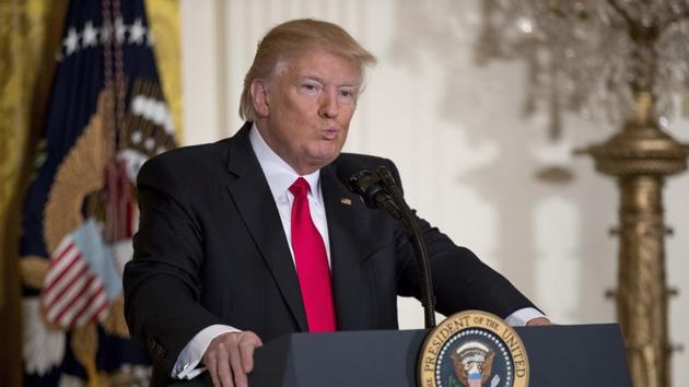In this Thursday, Feb. 16, 2017 photo, President Donald Trump pauses while speaking during a news conference in the East Room of the White House in Washington. (AP Photo) In this Thursday, Feb. 16, 2017 photo, President Donald Trump pauses while speaking during a news conference in the East Room of the White House in Washington. (AP Photo)