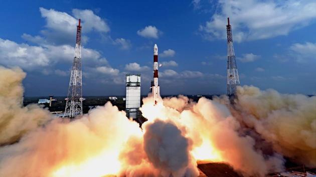ISRO successfully launching a record 104 satellites, including India’s earth observation satellite on-board PSLV-C37/Cartosat2 Series from the spaceport of Sriharikota on February 15, 2017. (PTI photo)