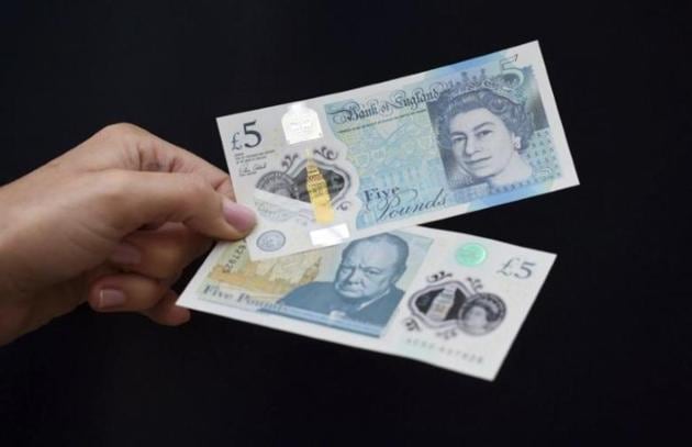 The polymer £5 note features an image of Winston Churchill on one side and that of Queen Elizabeth on the other. (Reuters File) The polymer £5 note features an image of Winston Churchill on one side and that of Queen Elizabeth on the other. (Reuters File)