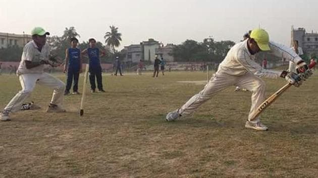 Cricket players at the BCA selection trials, in Patna. (HT Photo) Cricket players at the BCA selection trials, in Patna. (HT Photo)