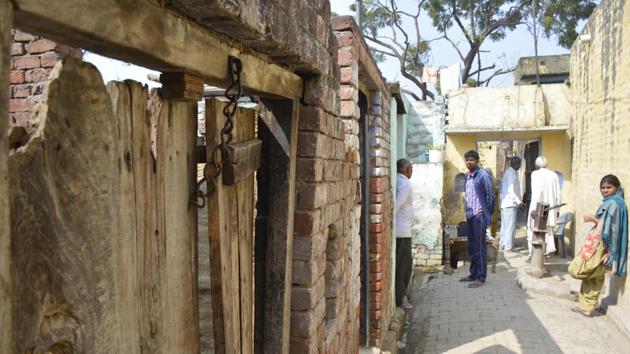 A 25-year-old man, a daily wager, had allegedly peeped into the house of one of the accused in the case on February 10, after which he was summoned by a panchayat on February 14 and allegedly beaten and forced to drink urine. (Sakib Ali/HT File) A 25-year-old man, a daily wager, had allegedly peeped into the house of one of the accused in the case on February 10, after which he was summoned by a panchayat on February 14 and allegedly beaten and forced to drink urine. (Sakib Ali/HT File)