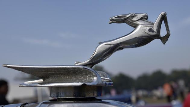 Chrysler car’s symbol. A number of visitors and many eminent guests and renowned personalities from around the globe were present on the occasion. (Ravi Choudhary/HT PHOTO)