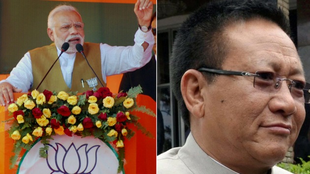 File photo of Prime Minister Narendra Modi and former Nagaland chief minister TR Zeliang. (Agencies) File photo of Prime Minister Narendra Modi and former Nagaland chief minister TR Zeliang. (Agencies)