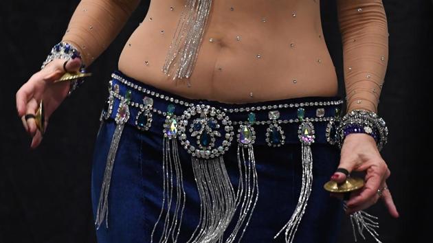 A Belly Dancer competes in the Open Dance category of the 2017 ‘Belly Dancer of the Universe Competition’ in Long Beach, California. (Mark RALSTON / AFP) A Belly Dancer competes in the Open Dance category of the 2017 ‘Belly Dancer of the Universe Competition’ in Long Beach, California. (Mark RALSTON / AFP)