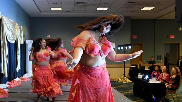 The annual competition sees dancers from all over the world competing for prizes in six different categories. (Mark RALSTON / AFP) The annual competition sees dancers from all over the world competing for prizes in six different categories. (Mark RALSTON / AFP)