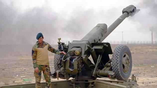 An Afghan soldier fires a 122mm howitzer during a live-fire exercise with NATO military advisers outside Kandahar air field, Afghanistan, on February 15, 2017. (Reuters) An Afghan soldier fires a 122mm howitzer during a live-fire exercise with NATO military advisers outside Kandahar air field, Afghanistan, on February 15, 2017. (Reuters)