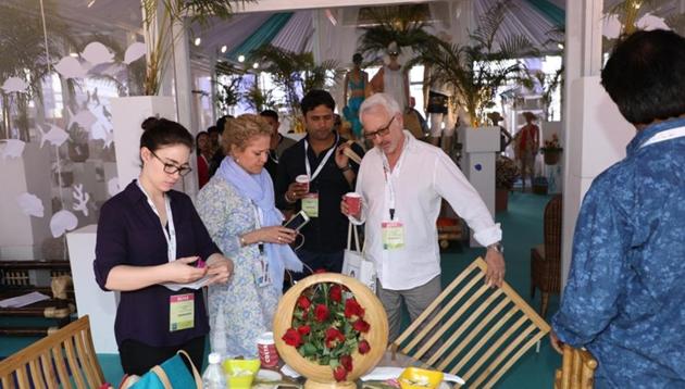 The international fair attracted participation from 91 countries this year with maximum representatives coming from the USA, followed by the UK, France and Germany. The international fair attracted participation from 91 countries this year with maximum representatives coming from the USA, followed by the UK, France and Germany.