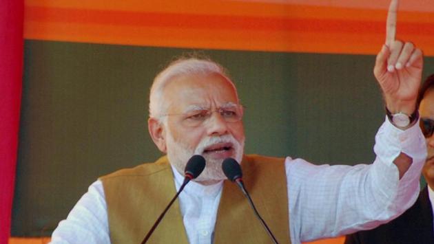 Prime Minister Narendra Modi addresses an election rally in Fatehpur, in Uttar Pradesh on Sunday. (PTI) Prime Minister Narendra Modi addresses an election rally in Fatehpur, in Uttar Pradesh on Sunday. (PTI)