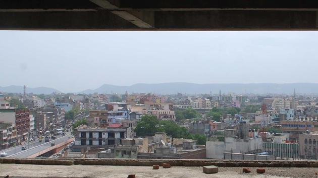 A satellite-based imagery of Jaipur had recently revealed that the Jaipur civic body collects only 5% to 20% of its potential property taxes. (HT Photo) A satellite-based imagery of Jaipur had recently revealed that the Jaipur civic body collects only 5% to 20% of its potential property taxes. (HT Photo)