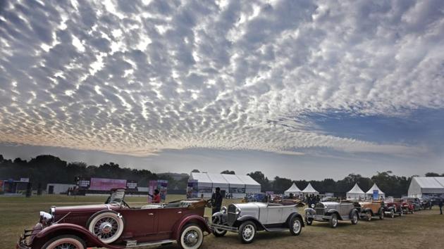 Vintage cars on display during the 21 Gun Salute Vintage Car Rally at India Gate in Delhi, last Sunday. (Ravi Choudhary/HT Photo) Vintage cars on display during the 21 Gun Salute Vintage Car Rally at India Gate in Delhi, last Sunday. (Ravi Choudhary/HT Photo)