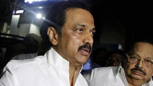 The opposition DMK on Tuesday submitted a letter to Tamil Nadu Assembly Secretary AMP Jamaludeen for a No-Confidence Motion against Speaker P Dhanapal. (PTI File Photo) The opposition DMK on Tuesday submitted a letter to Tamil Nadu Assembly Secretary AMP Jamaludeen for a No-Confidence Motion against Speaker P Dhanapal. (PTI File Photo)