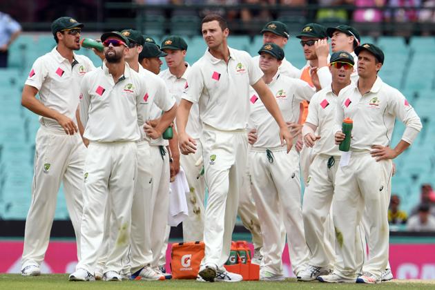 Josh Hazlewood (C) is one of Australia’s pace mainstays in the four-Test series against India.(AFP)