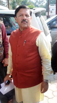 BJP state in-charge Shyam Jaju outside party office in Dehradun. (Vinay Santosh Kumar/HT) BJP state in-charge Shyam Jaju outside party office in Dehradun. (Vinay Santosh Kumar/HT)