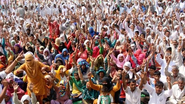He had made the statement on Sunday when the Jat community was observing ‘Balidaan Divas’ in presence of a well-attended gathering.(HT Photo) He had made the statement on Sunday when the Jat community was observing ‘Balidaan Divas’ in presence of a well-attended gathering.(HT Photo)