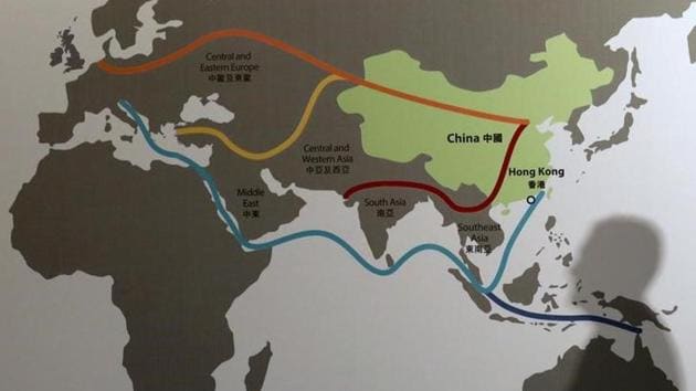 The shadow of a participant is seen on a map illustrating China's "One Belt, One Road" megaproject at the Asian Financial Forum in Hong Kong . South Asian regional cooperation has today become a Great Game of Connectivity ever since China began rolling out its Belt-Road Initiative. (Reuters) The shadow of a participant is seen on a map illustrating China's "One Belt, One Road" megaproject at the Asian Financial Forum in Hong Kong . South Asian regional cooperation has today become a Great Game of Connectivity ever since China began rolling out its Belt-Road Initiative. (Reuters)