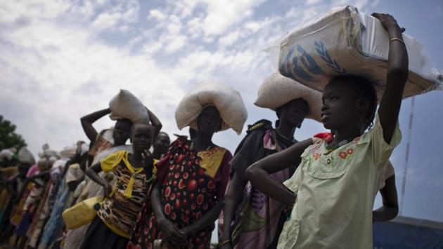 The famine is currently affecting parts of the Unity state in South Sudan, but humanitarian groups have warned that the crisis could spread if urgent help is not received. (AP Photo)