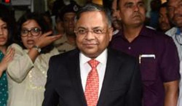 Newly appointed Tata Sons Chairman, Natarajan Chandrasekaran arrives at Bombay House in Mumbai on Tuesday. (PTI) Newly appointed Tata Sons Chairman, Natarajan Chandrasekaran arrives at Bombay House in Mumbai on Tuesday. (PTI)