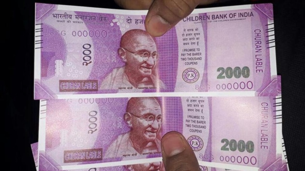Fake notes with funny labels available at Nabha shops - Hindustan Times Fake notes with funny labels available at Nabha shops - Hindustan Times