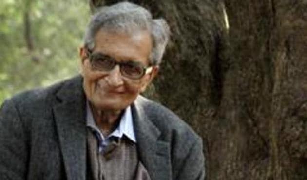 Nobel Laureate Amartya Sen during the shooting of a documentary film on him, at Visva-Bharati University, Shantiniketan in West Bengal. (PTI) Nobel Laureate Amartya Sen during the shooting of a documentary film on him, at Visva-Bharati University, Shantiniketan in West Bengal. (PTI)