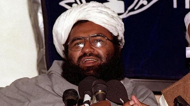 In this file photo, Jaish-e-Mohammed chief Masood Azhar addresses a press conference in Karachi. (AFP File Photo) In this file photo, Jaish-e-Mohammed chief Masood Azhar addresses a press conference in Karachi. (AFP File Photo)