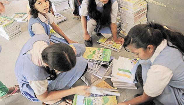 The move comes after a Delhi school’s book taught students how to suffocate a cat to death to explain that living things breathe.(Mujeeb Faruqui/HT File Photo)