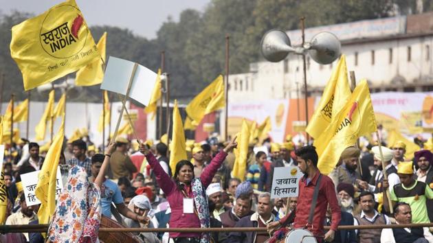 The first list of candidates announced by the Swaraj India Party gives prominence to youth. (Sushil Kumar/ HT File Photo) The first list of candidates announced by the Swaraj India Party gives prominence to youth. (Sushil Kumar/ HT File Photo)