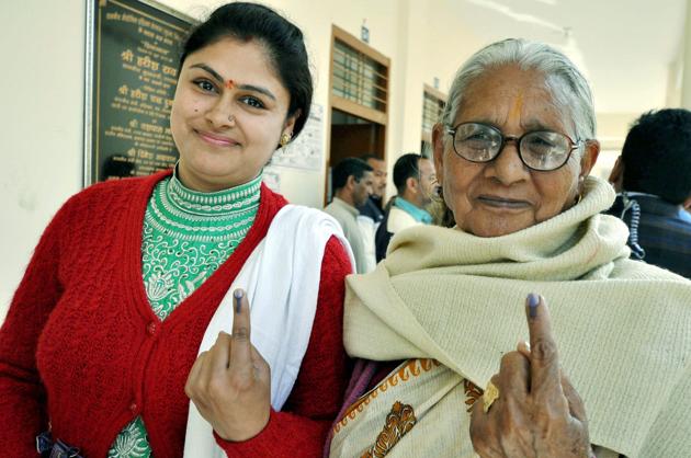 The Congress leaders, including PCC president Kishore Upadhyay, feel that this election may reverse the trend of alternate government formation in the state.(PTI) The Congress leaders, including PCC president Kishore Upadhyay, feel that this election may reverse the trend of alternate government formation in the state.(PTI)