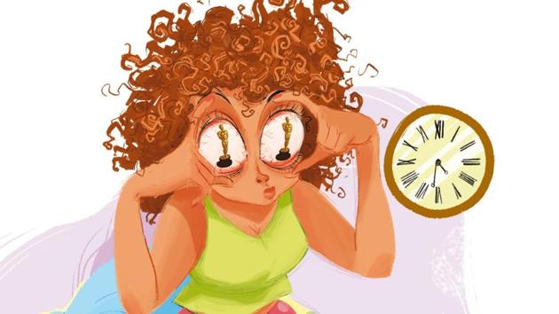 Oscars are held at 6am India time. (Illustration: Siddhant Jumde) Oscars are held at 6am India time. (Illustration: Siddhant Jumde)