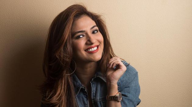 Actor Ridhima Pandit at her Vile Parle residence(AalokSoni/HT Photo)