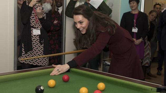 Craig Davies, a 15-year-old teenager at the center, described her pool playing as “dreadful.” (Paul Edwards/Pool / reuters)