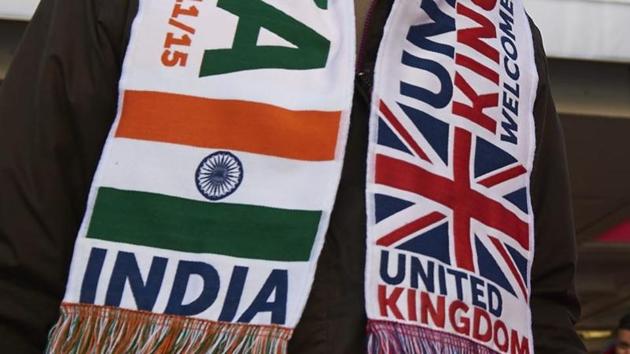 File photos of banners with Indian and BRitish flags at a welcome rally for Prime Minister Narendra Modi at Wembley Stadium in London on November 13, 2015. (AFP) File photos of banners with Indian and BRitish flags at a welcome rally for Prime Minister Narendra Modi at Wembley Stadium in London on November 13, 2015. (AFP)