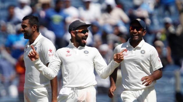 Indian spinners came to the party in the second session as everyone of them picked wickets. (REUTERS)