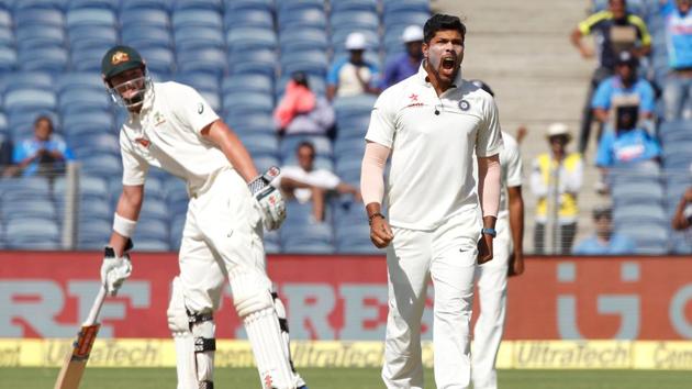 Umesh Yadav picked up 4/32 but Australia were boosted by a magnificent 57* from Mitchell Starc as they ended day 1 on 256/9.(BCCI)